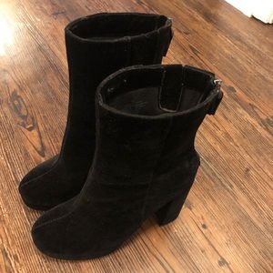 Who What Wear Velvet Calf Boots